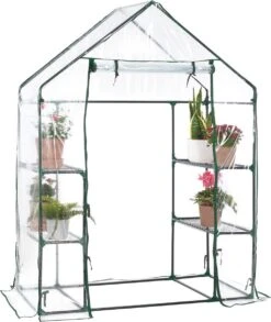 Broeikas / Tuinkas - 147 X 195 X 73 Cm - PVC Folie -Tuingereedschaps Winkel 1012x1200 1