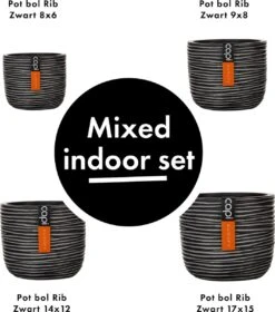 Capi Europe - Set Van 4 - Bloempot Binnen - Rib Antraciet -Tuingereedschaps Winkel 1058x1200 1