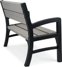 Keter Montero Tuinbank – 2-personen - 120x61x91cm - Grafiet -Tuingereedschaps Winkel 1103x1200