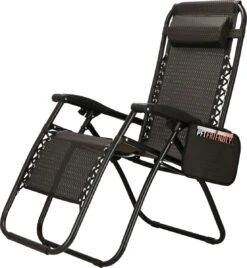 Springos Tuinstoel | Ligstoel | Opvouwbaar | Verstelbaar | Ergonomische Hoofdsteun | Bruin / Zwart -Tuingereedschaps Winkel 1107x1200