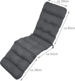 Beautissu Deckchair Kussen 200x50x8 Cm - Ligstoelkussen Antraciet - Matraskussen Voor Hangmatten En Tuin-/terrasstoelen - Flair DC 13 Beautissu Deckchair Kussen 200x50x8 Cm - Ligstoelkussen Antraciet - Matraskussen Voor Hangmatten En Tuin-/terrasstoelen - Flair DC -Tuingereedschaps Winkel 1112x1200