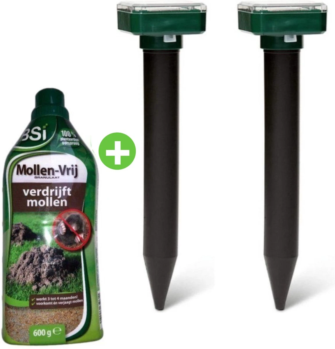 PetsBest Mollenverjager - Mollengranulaat - 2 Pack - Unieke Combinatie - Mollen Bestrijding 1 PetsBest Mollenverjager - Mollengranulaat - 2 Pack - Unieke Combinatie - Mollen Bestrijding