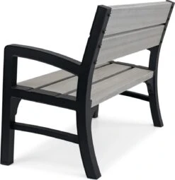 Keter Montero Tuinbank – 2-personen - 120x61x91cm - Grafiet -Tuingereedschaps Winkel 1161x1200