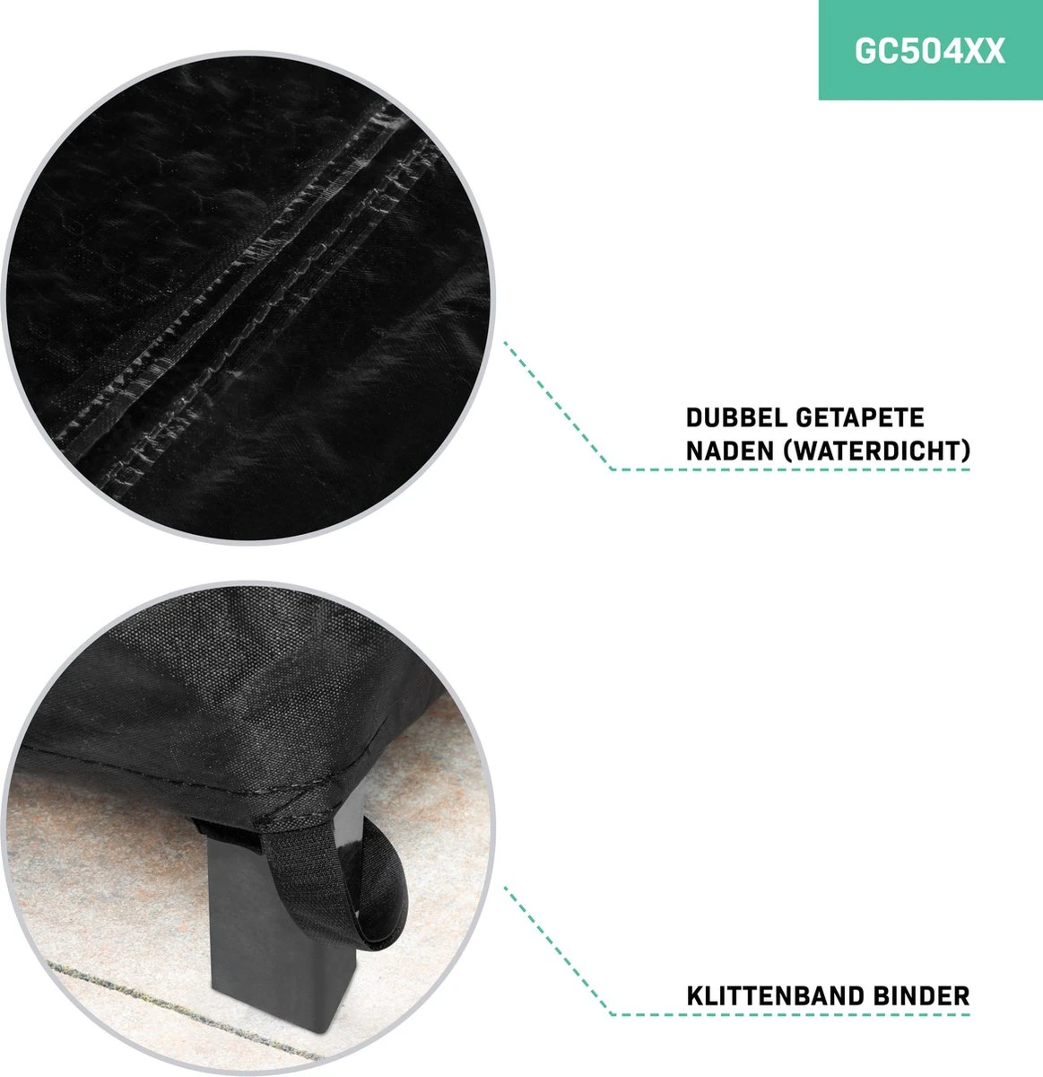 VONROC Premium Tuinbank Beschermhoes – L-vorm - 215/85 X 215/85 X 70cm 3 VONROC Premium Tuinbank Beschermhoes – L-vorm - 215/85 X 215/85 X 70cm - Afbeelding 3