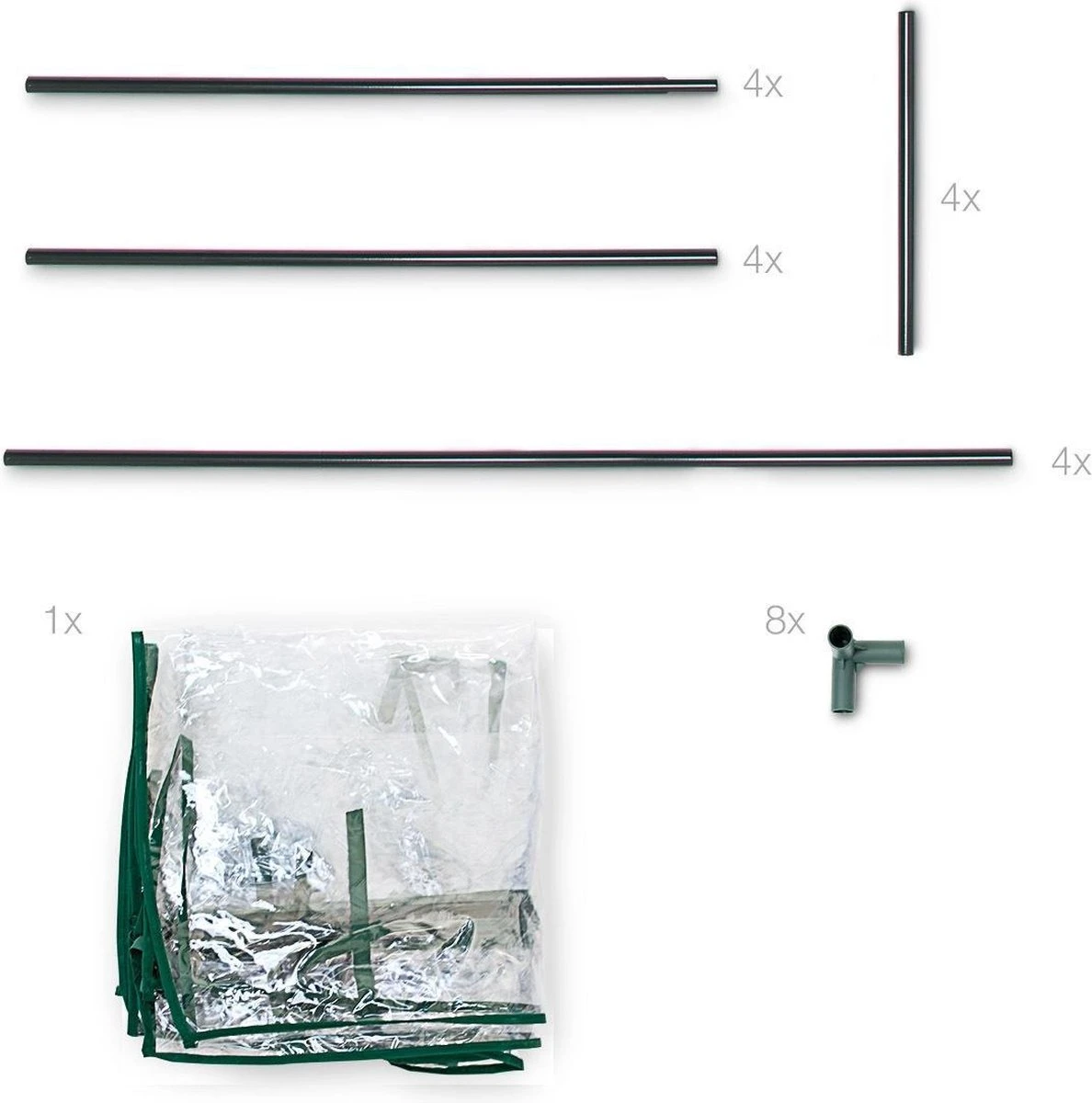 Relaxdays Tomatenkas 150x100x50 Cm - Tuinkas Tomaten - Foliekas - Serre - Kweekkas - PVC 12 Relaxdays Tomatenkas 150x100x50 Cm - Tuinkas Tomaten - Foliekas - Serre - Kweekkas - PVC - Afbeelding 12