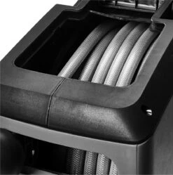 CoolHome - Wandslangenbox 20 Meter + 2 Meter - Tuinslang Met Haspel- Slangenhouder 180° Draaibaar - Tuinslanghaspel Zwart - Grijs -Tuingereedschaps Winkel 1190x1200
