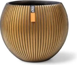 Capi Europe - Vaas Bol Groove XL - 63x51 - Goud - Bloempot Voor Binnen - Opening ⌀42 - GVGB271 -Tuingereedschaps Winkel 1200x1012 2