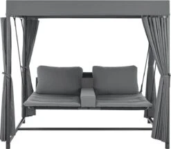 Schommelbank / Ligbank Kassandra - Donkergrijs -Tuingereedschaps Winkel 1200x1046