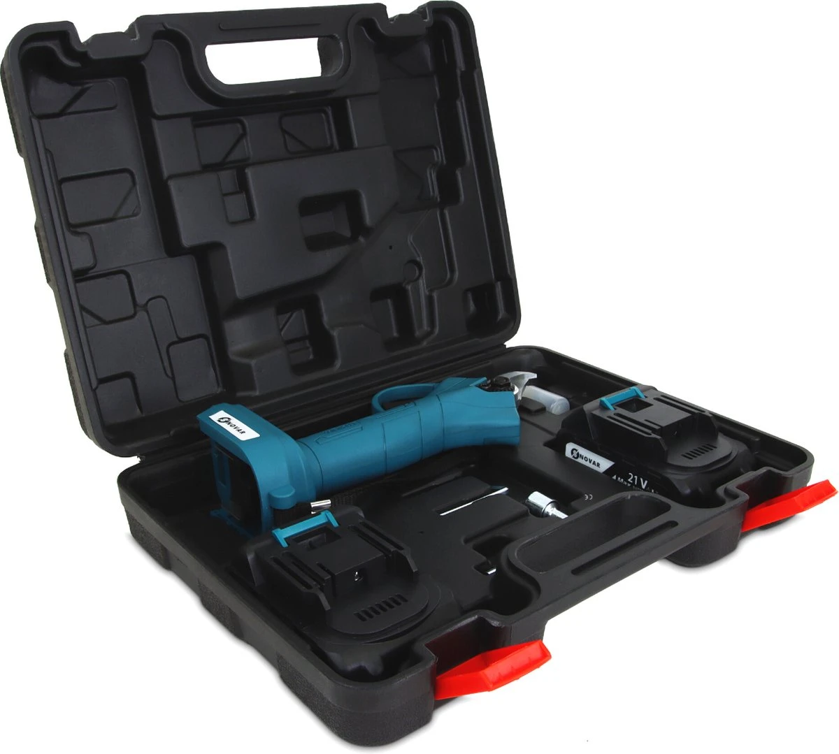 NovarGarden® Elektrische Snoeischaar NG1 - 2x Accu - Elektrisch - Takkenschaar - Op Batterij - 28mm 4 NovarGarden® Elektrische Snoeischaar NG1 - 2x Accu - Elektrisch - Takkenschaar - Op Batterij - 28mm - Afbeelding 4