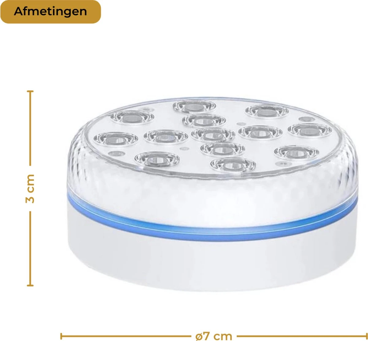 Lueas® Draadloze Ledlampjes Waterdicht - Met Afstandbediening -2 Stuks Op Batterijen - RGB - Dimbaar 8 Lueas® Draadloze Ledlampjes Waterdicht - Met Afstandbediening -2 Stuks Op Batterijen - RGB - Dimbaar - Afbeelding 8