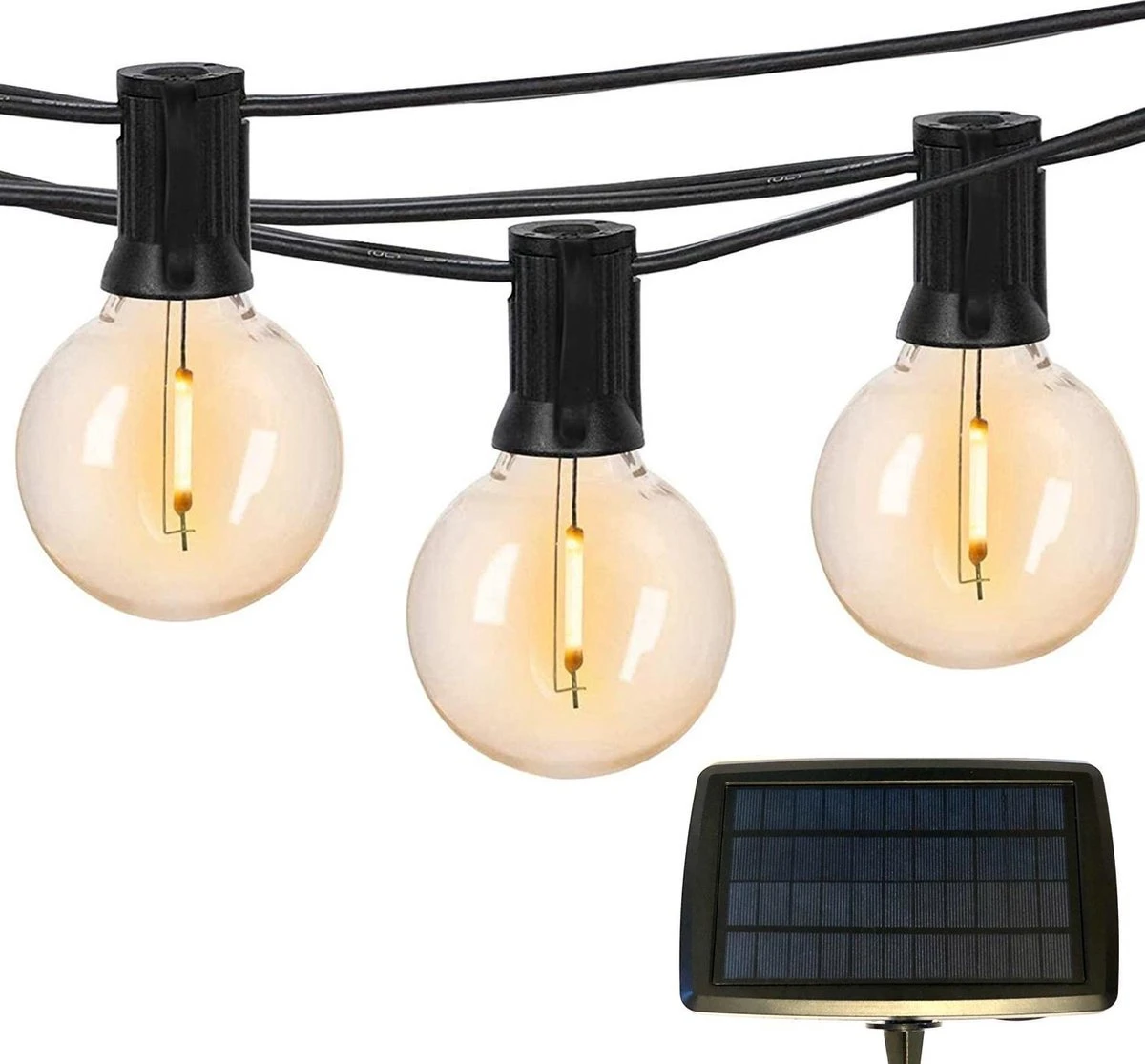 A Sunny Day Solar Lichtsnoer Buiten Inclusief 25 LED Lampen Voor Buiten - Lichtsnoer Op Zonne-energie - 25 LED Lampen - Solar Tuinverlichting - Lichtslinger - Prikkabel - Priklicht - Lichtsnoer 1 A Sunny Day Solar Lichtsnoer Buiten Inclusief 25 LED Lampen Voor Buiten - Lichtsnoer Op Zonne-energie - 25 LED Lampen - Solar Tuinverlichting - Lichtslinger - Prikkabel - Priklicht - Lichtsnoer