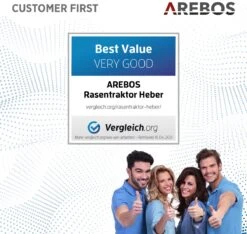 AREBOS Zitmaaierkrik Zitmaaier Kriksysteem Krik Hijstoestel Reinigingshulp 400kg -Tuingereedschaps Winkel 1200x1135