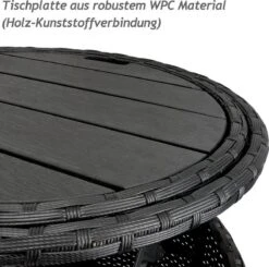 Casaria Polyrattan Zonne-Eiland Ø185cm – Incl. Kussens - Zwart Crème 31 Casaria Polyrattan Zonne-Eiland Ø185cm – Incl. Kussens - Zwart Crème -Tuingereedschaps Winkel 1200x1189 1