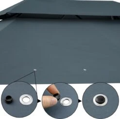 Casaria Paviljoen Topas 3x4m - UV-bescherming 50+ - Antraciet -Tuingereedschaps Winkel 1200x1195 1