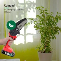 Mardin Mini Kettingzaag - Snoeizaag - Kettingzaag - Kettingzaag Electrisch Met 2 Accu - Inclusief Koffer - 1 Extra Accu - Rood -Tuingereedschaps Winkel 1200x1199 4