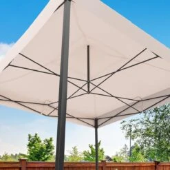 LifeGoods Partytent - 3x3 M - Zijwanden - Easy Up - Opvouwbaar - Waterdicht - Draagtas Met Wieltjes - Beige 19 LifeGoods Partytent - 3x3 M - Zijwanden - Easy Up - Opvouwbaar - Waterdicht - Draagtas Met Wieltjes - Beige -Tuingereedschaps Winkel 1200x1200 124