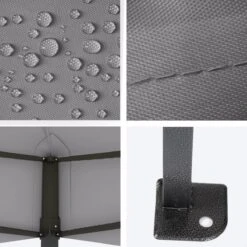 LifeGoods Partytent - 3x4.5 M - Zijwanden - Easy Up - Opvouwbaar - Waterdicht - Draagtas Met Wieltjes - Donkergrijs -Tuingereedschaps Winkel 1200x1200 154