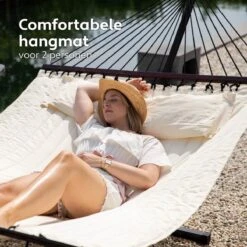 Vita5 Hangmat Met Standaard En Spreidstok – 2 Persoons – Incl. Bekerhouder - Afneembaar Kussen – Uv-bestendig – Beige 15 Vita5 Hangmat Met Standaard En Spreidstok – 2 Persoons – Incl. Bekerhouder - Afneembaar Kussen – Uv-bestendig – Beige -Tuingereedschaps Winkel 1200x1200 174