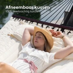 Vita5 Hangmat Met Standaard En Spreidstok – 2 Persoons – Incl. Bekerhouder - Afneembaar Kussen – Uv-bestendig – Beige 16 Vita5 Hangmat Met Standaard En Spreidstok – 2 Persoons – Incl. Bekerhouder - Afneembaar Kussen – Uv-bestendig – Beige -Tuingereedschaps Winkel 1200x1200 175
