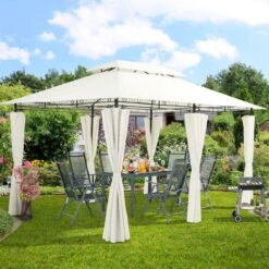 El Jardin - Partytent - 4x3 - Waterdicht Dak - Wanden - Beige Paviljoen -Tuingereedschaps Winkel 1200x1200 184