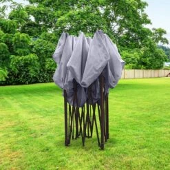 LifeGoods Partytent - 3x3 M - Zijwanden - Easy Up - Opvouwbaar - Waterdicht - Draagtas Met Wieltjes - Donkergrijs -Tuingereedschaps Winkel 1200x1200 19