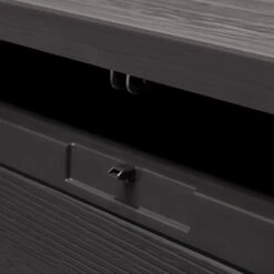 Merkloos Woody Tuin Opbergbox - 324 Liter 45x120x60 Cm - Tuinkussenbox - Antraciet/bruin -Tuingereedschaps Winkel 1200x1200 204