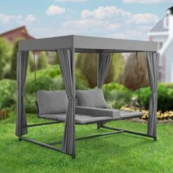 Schommelbank / Ligbank Kassandra - Donkergrijs -Tuingereedschaps Winkel 1200x1200 248