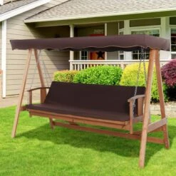 Outsunny Hollywoodschommel Hout Tuinschommel Schommelbank Ligfunctie 3 Personen 84A-185 -Tuingereedschaps Winkel 1200x1200 263
