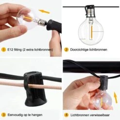 A Sunny Day Solar Lichtsnoer Buiten Inclusief 25 LED Lampen Voor Buiten - Lichtsnoer Op Zonne-energie - 25 LED Lampen - Solar Tuinverlichting - Lichtslinger - Prikkabel - Priklicht - Lichtsnoer 21 A Sunny Day Solar Lichtsnoer Buiten Inclusief 25 LED Lampen Voor Buiten - Lichtsnoer Op Zonne-energie - 25 LED Lampen - Solar Tuinverlichting - Lichtslinger - Prikkabel - Priklicht - Lichtsnoer -Tuingereedschaps Winkel 1200x1200 291