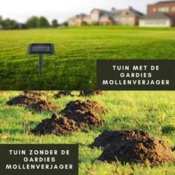 Gardies 2 Stuks Ultrasone Mollenverjager - Oplaadbare Batterijen & Zonne-Energie - Waterdichte Mollenbestrijding - 100% Diervriendelijk -Tuingereedschaps Winkel 1200x1200 321