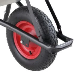 Gardebruk Kruiwagen 100L - Luchtband - 250kg Draagkracht Zilver -Tuingereedschaps Winkel 1200x1200 348