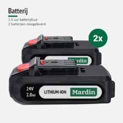 Mardin Mini Kettingzaag - Snoeizaag - Kettingzaag - Kettingzaag Electrisch Met 2 Accu - Inclusief Koffer - 1 Extra Accu - Rood -Tuingereedschaps Winkel 1200x1200 375