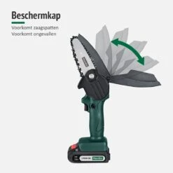 Mardin Mini Kettingzaag - Snoeizaag - Kettingzaag - Kettingzaag Electrisch Met 2 Accu - Inclusief Koffer - 1 Extra Accu - Groen -Tuingereedschaps Winkel 1200x1200 406
