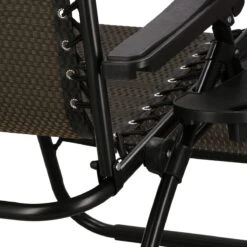 Springos Tuinstoel | Ligstoel | Opvouwbaar | Verstelbaar | Ergonomische Hoofdsteun | Bruin / Zwart -Tuingereedschaps Winkel 1200x1200 42