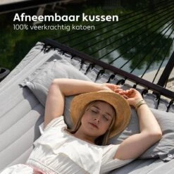 Vita5 Hangmat Met Standaard En Spreidstok – 2 Persoons – Incl. Bekerhouder - Afneembaar Kussen – Uv-bestendig – Lichtgrijs 17 Vita5 Hangmat Met Standaard En Spreidstok – 2 Persoons – Incl. Bekerhouder - Afneembaar Kussen – Uv-bestendig – Lichtgrijs -Tuingereedschaps Winkel 1200x1200 46