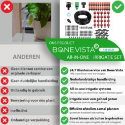 Bone Vista® 155 Stuks Water Druppelslang Irrigatiesysteem Tuin – Bewateringssysteem & Druppelsysteem -Tuingereedschaps Winkel 1200x1200 570