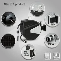 Sens Design Slanghaspel - Tuinslang Haspel - Automatisch - Zwart - 20m -Tuingereedschaps Winkel 1200x1200 640