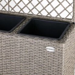 Casaria Polyrattan Bloembak – 3 Bakken Klimophek - Crème -Tuingereedschaps Winkel 1200x1200 736