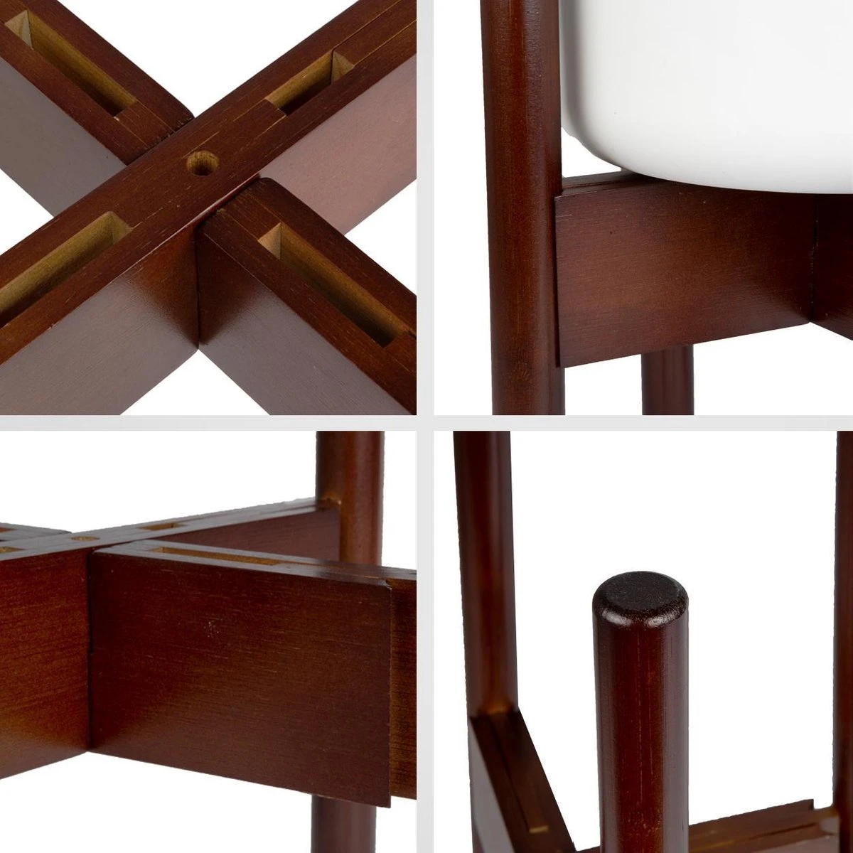 LifeGoods Planten Standaard - Uitschuifbare Bloempothouder - 20 Tot 30 Cm - Donker Bamboe 8 LifeGoods Planten Standaard - Uitschuifbare Bloempothouder - 20 Tot 30 Cm - Donker Bamboe - Afbeelding 8