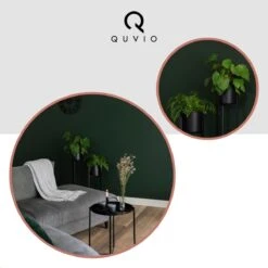 QUVIO Plantenstandaard Binnen - Inclusief Pot - Staande Plantenbak - Metaal - Bloempot - 22 X 22 X 60 Cm - Zwart -Tuingereedschaps Winkel 1200x1200 764