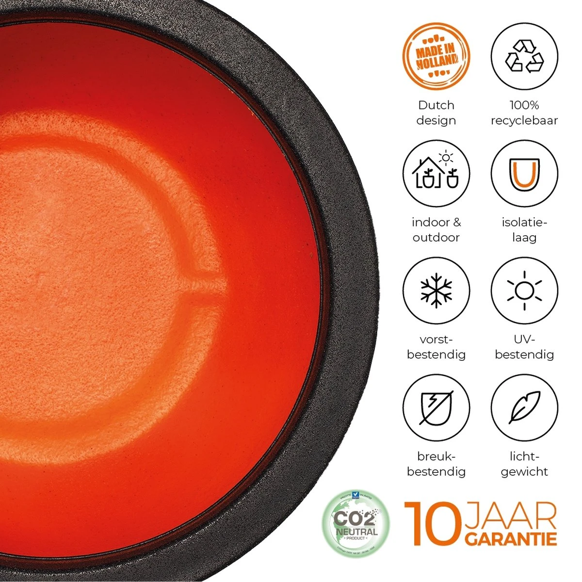 Capi Europe - Vaas Elegant Deluxe Rib NL - 56x84 - Zwart - Voor Binnen En Buiten - KBLR1132 7 Capi Europe - Vaas Elegant Deluxe Rib NL - 56x84 - Zwart - Voor Binnen En Buiten - KBLR1132 - Afbeelding 7