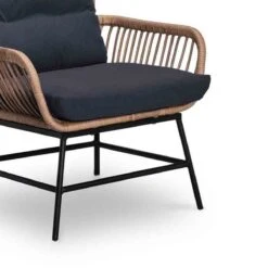 BUITEN Living Dex Wicker Loungestoel Tuin | Wicker + Aluminium | Bamboe Antraciet -Tuingereedschaps Winkel 1200x1200 91