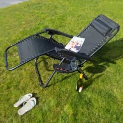 Luxe Ligstoel Met Hoofdsteun & Voetsteun - Verstelbare Rugleuning - Zonnebed Relaxstoel Voor Tuin/Terras/Strand/Balkon/Zwembad/Camping - Inklapbaar - Weerbestendig - Zwart 15 Luxe Ligstoel Met Hoofdsteun & Voetsteun - Verstelbare Rugleuning - Zonnebed Relaxstoel Voor Tuin/Terras/Strand/Balkon/Zwembad/Camping - Inklapbaar - Weerbestendig - Zwart -Tuingereedschaps Winkel 1200x1200 94