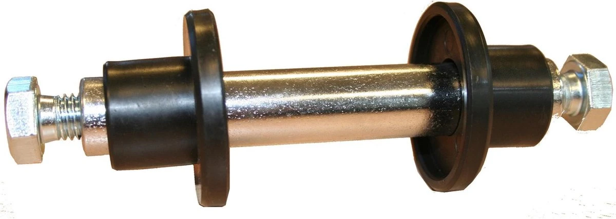 Benson As Voor Kruiwagenwiel 128 Mm X Ø 20 Mm - Inclusief Stofkappen 1 Benson As Voor Kruiwagenwiel 128 Mm X Ø 20 Mm - Inclusief Stofkappen