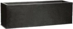 Capi Europe - Bloembak Rechthoek Laag 73x20x20 - Zwart - Bloempot Voor Buiten - FIT961 -Tuingereedschaps Winkel 1200x475