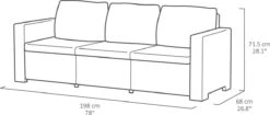 Allibert California Loungeset - 5 Personen - Cappuccino -Tuingereedschaps Winkel 1200x512