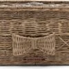 Riviera Maison Bloempot Voor Binnen Naturel - Rustic Rattan Bow Planter Oval