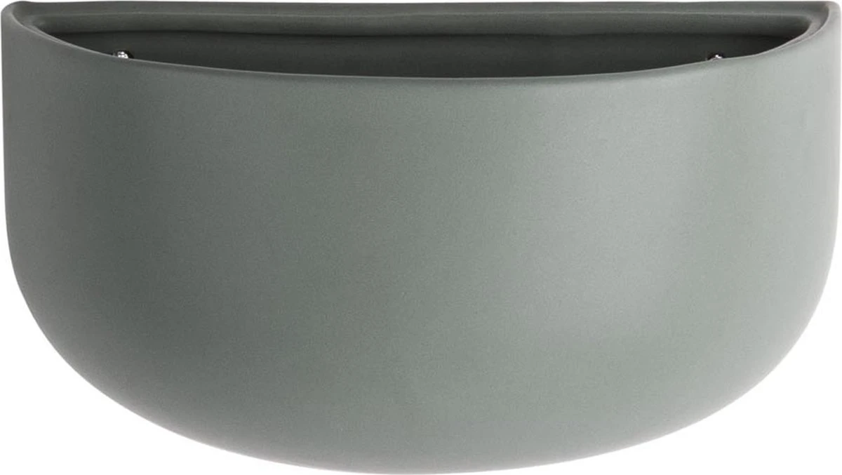 Pt Wand Bloempot Oval Wide - Green 1 Pt Wand Bloempot Oval Wide - Green