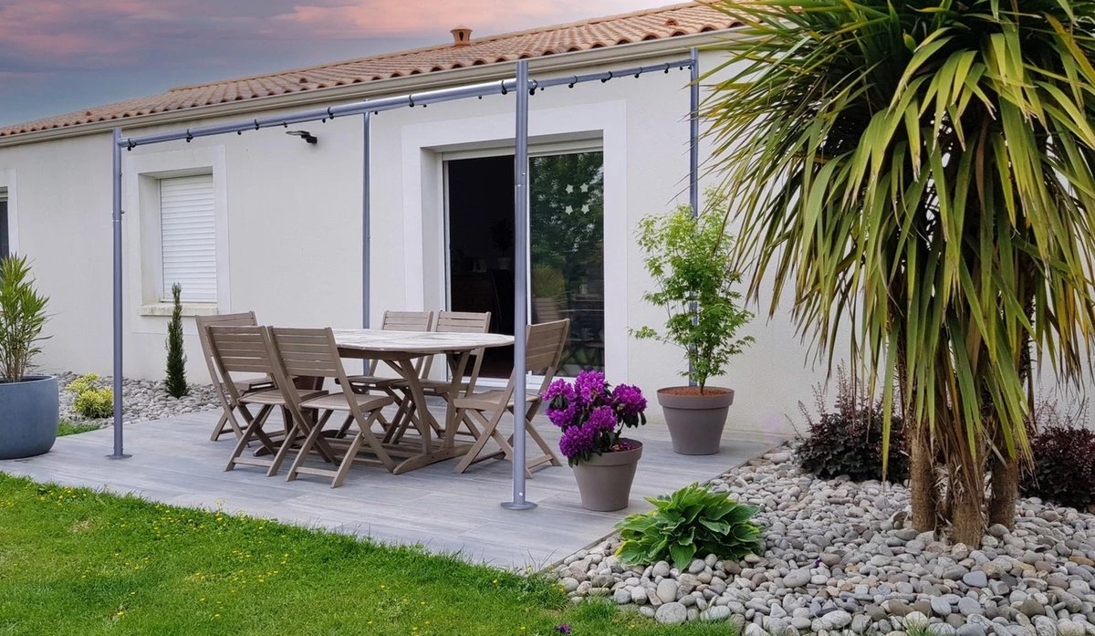 SORARA® Milano Paviljoen - Grijs - 285x300 Cm. 8 SORARA® Milano Paviljoen - Grijs - 285x300 Cm. - Afbeelding 8