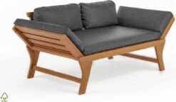 Loungebank Tuin FSC Antraciet – Makkelijk Verstelbaar Lounge Bank Balkon – Tuinbank Lounge Hardhout FSC – Perfecthomeshop -Tuingereedschaps Winkel 1200x702